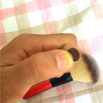春姫 ファンデーションブラシ/DAISO/メイクブラシを使ったクチコミ(3枚目)