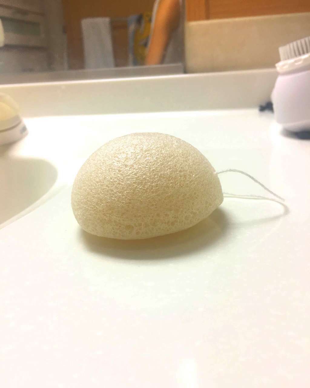 天然こんにゃくパフ/DAISO/その他スキンケアグッズを使ったクチコミ（2枚目）