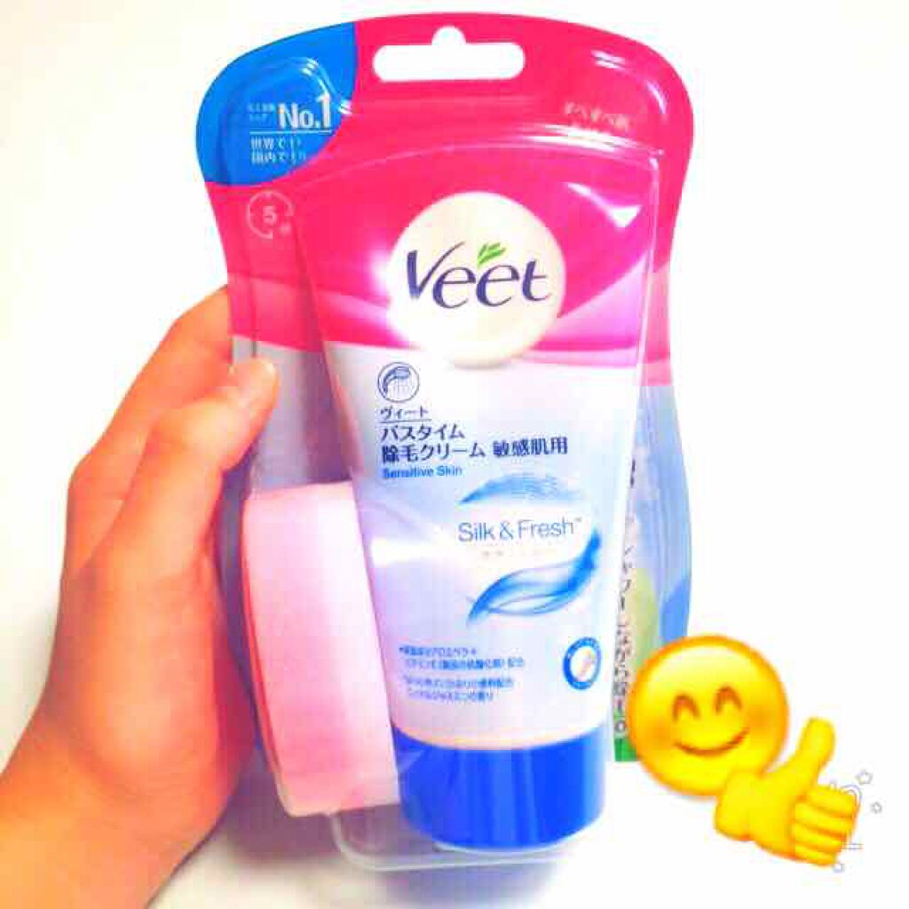 バスタイム除毛クリーム 敏感肌用/Veet/除毛クリームを使ったクチコミ(1枚目)