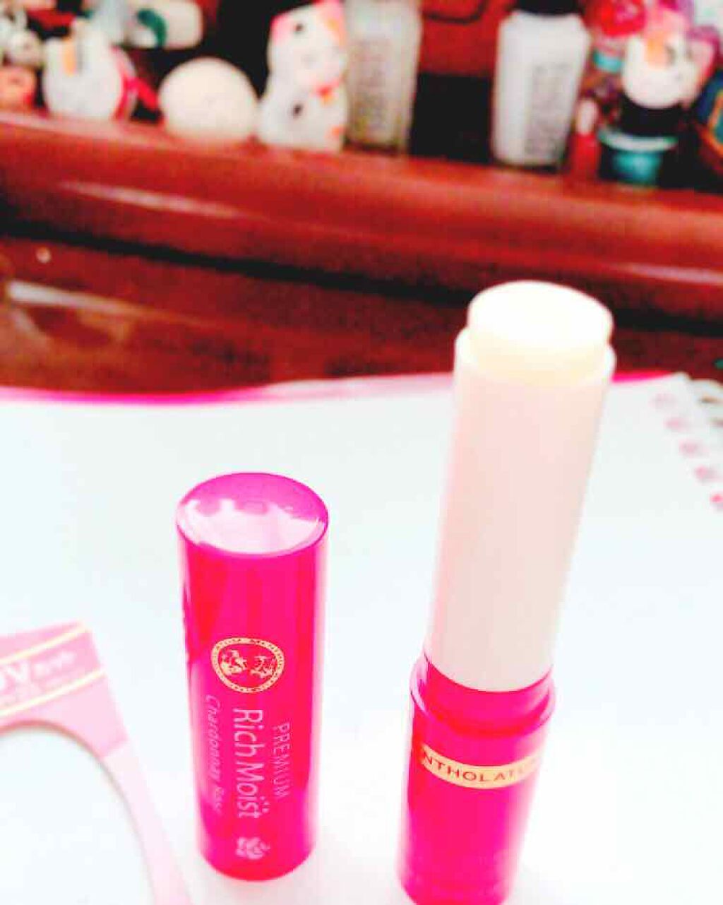 プレミアムリッチモイスト シャルドネローズの香り/メンソレータム/リップクリームを使ったクチコミ（2枚目）