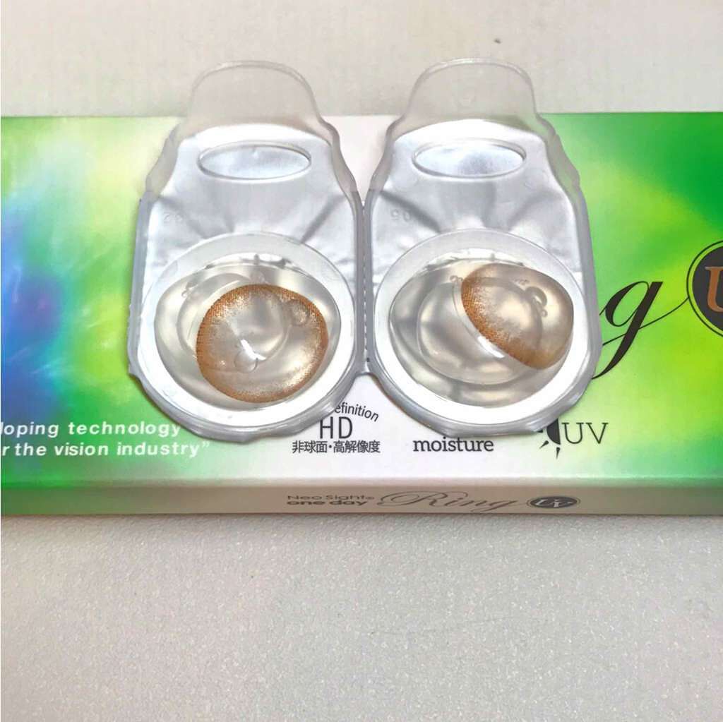 ネオサイトワンデー リングUV/Aire/ワンデー(1DAY)カラコンを使ったクチコミ(2枚目)