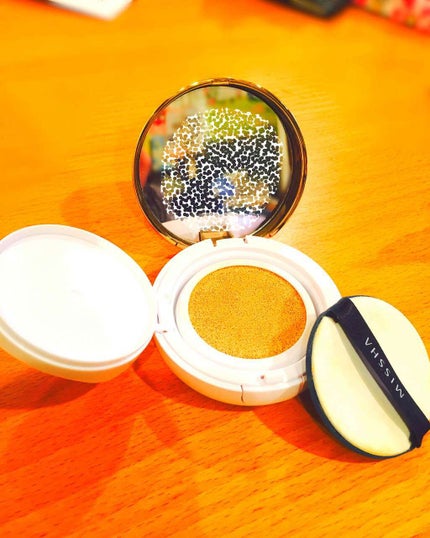 M クッション ファンデーション(モイスチャー)/MISSHA/クッションファンデーションを使ったクチコミ(3枚目)