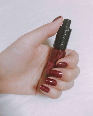 インテグレート ネールズのクチコミ「RS591番🍇秋🍂🍁に向けてネイルを深い色にchange🔄💅前にコンビニでささっと買ったもので.....」（1枚目）