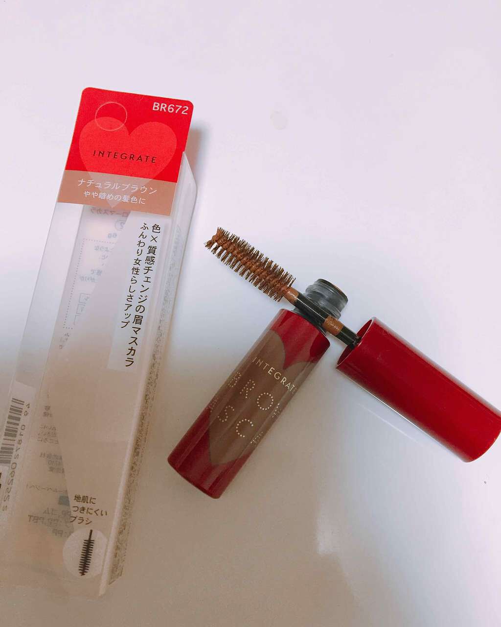 ニュアンスアイブローマスカラ/インテグレート/眉マスカラを使ったクチコミ(1枚目)
