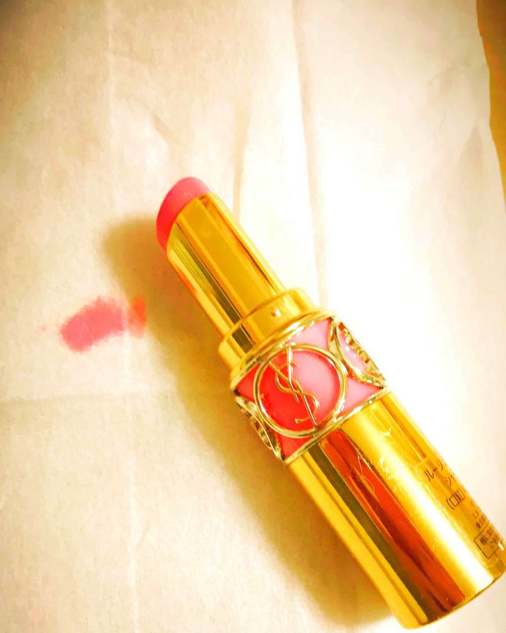 ルージュ ヴォリュプテ シャイン/YVES SAINT LAURENT BEAUTE/口紅を使ったクチコミ(1枚目)