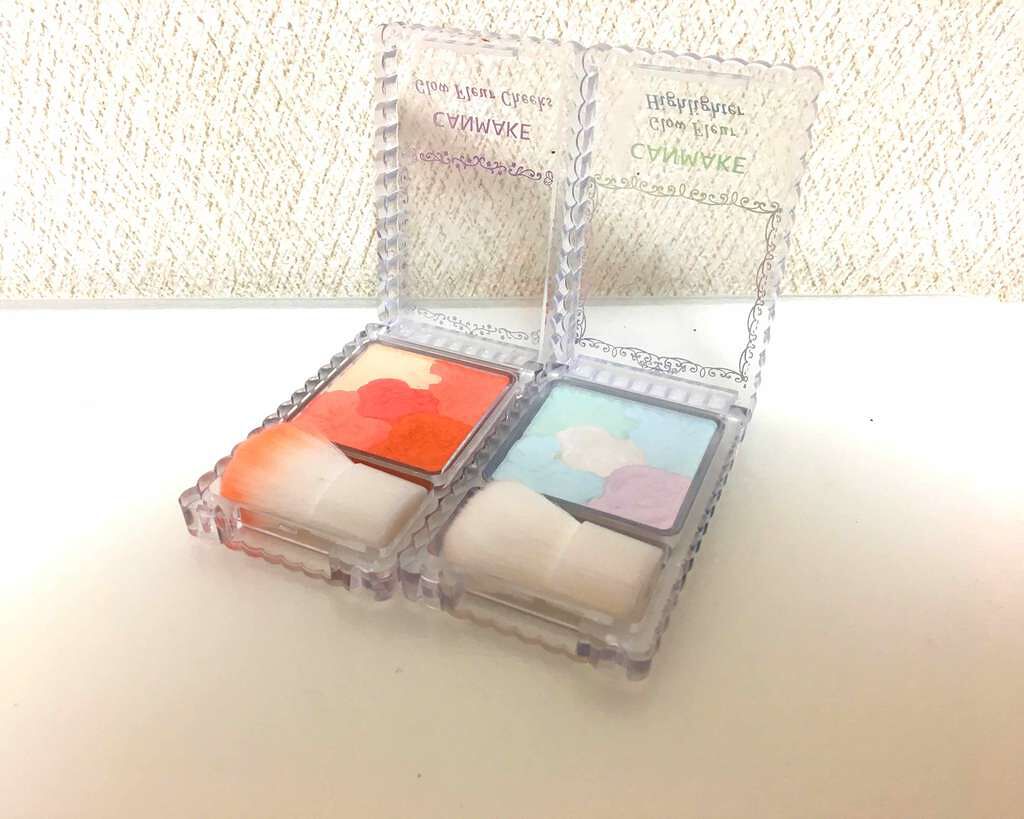 グロウフルールハイライター/キャンメイク/パウダーハイライトを使ったクチコミ（2枚目）