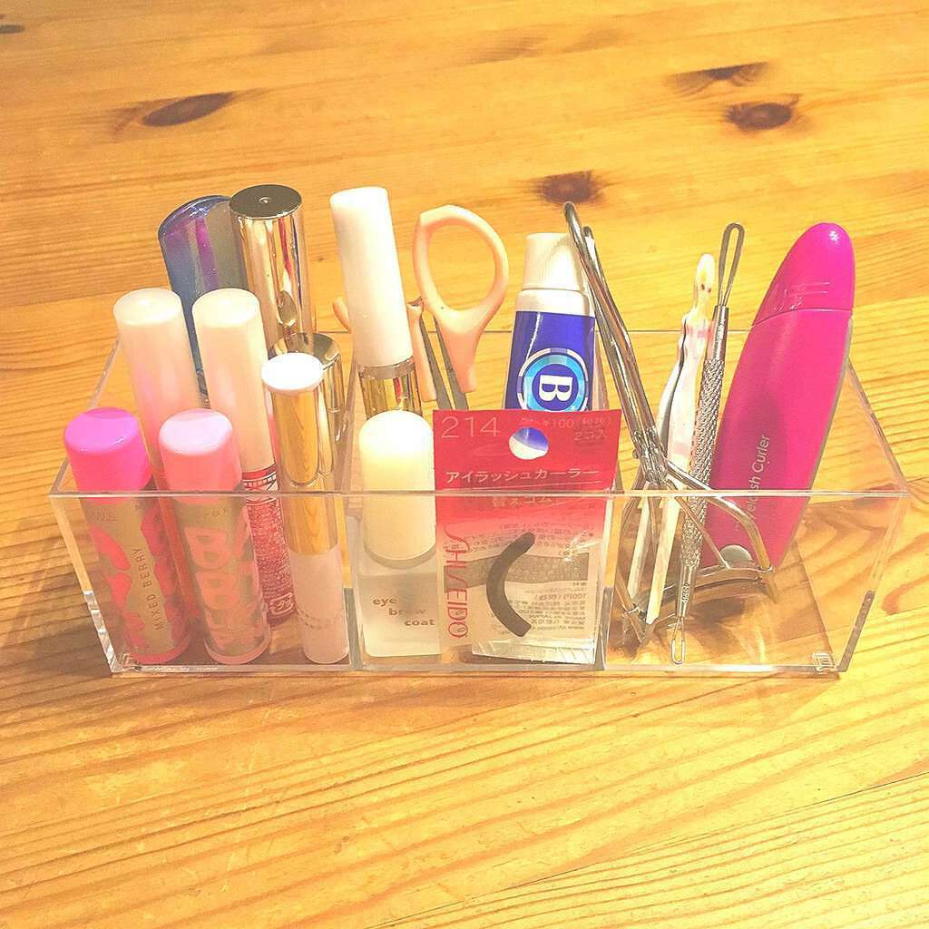 3段式クリアーケース/DAISO/その他化粧小物を使ったクチコミ(4枚目)