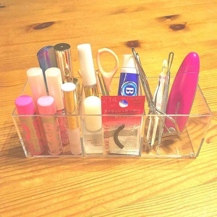 3段式クリアーケース/DAISO/その他化粧小物を使ったクチコミ(4枚目)