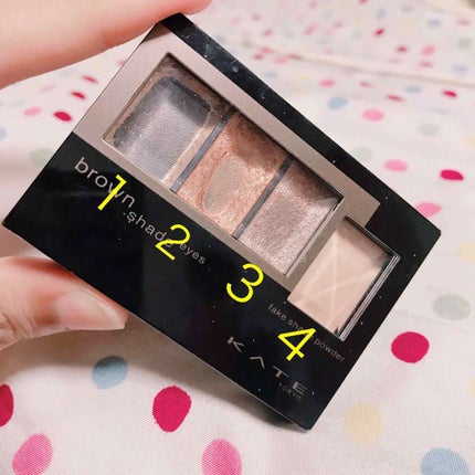 ブラウンシェードアイズ/KATE/アイシャドウパレットを使ったクチコミ(2枚目)