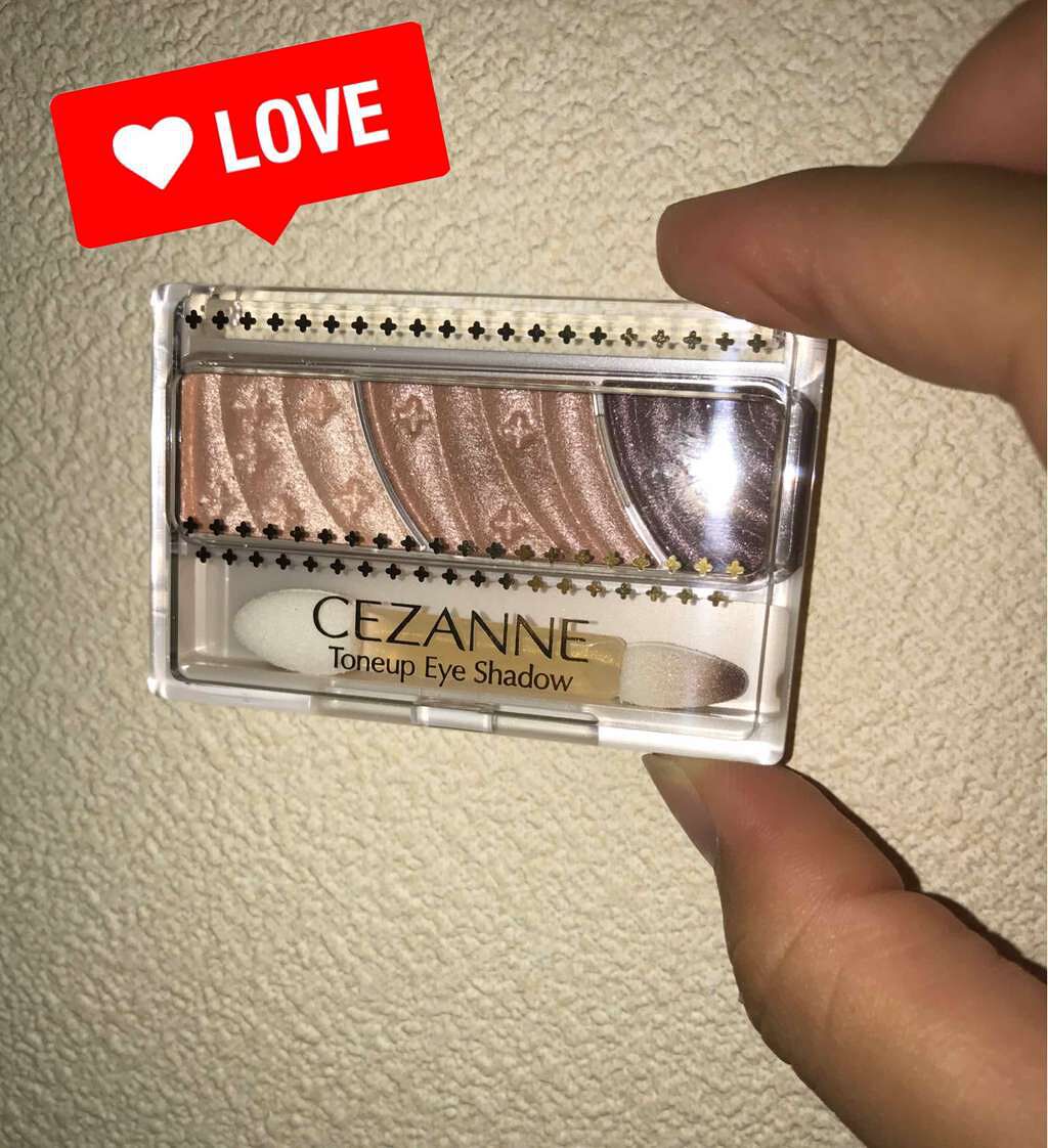 トーンアップアイシャドウ/CEZANNE/アイシャドウパレットを使ったクチコミ（1枚目）