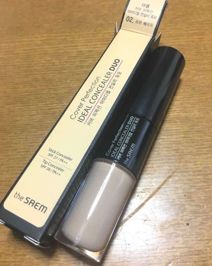カバーパーフェクション アイディールコンシーラー デュオ/the SAEM/スティックコンシーラーを使ったクチコミ(1枚目)