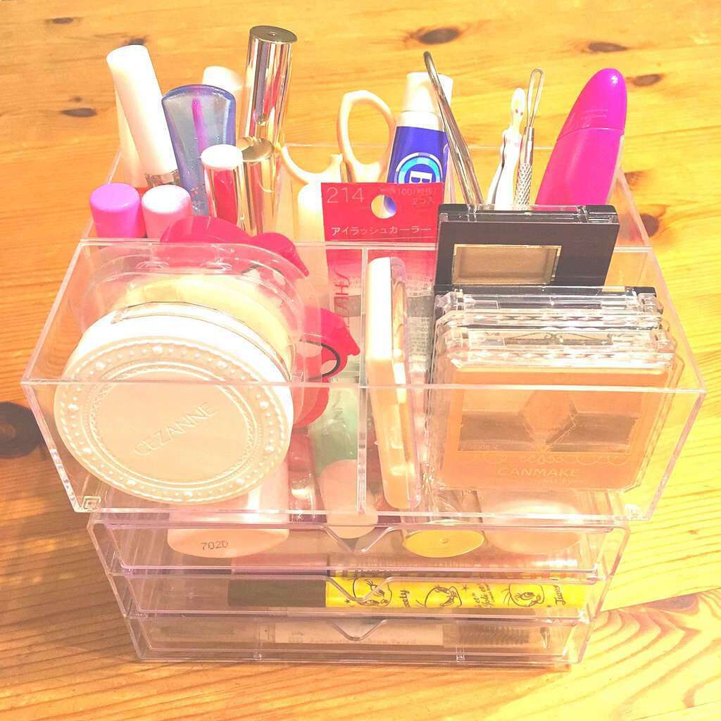 3段式クリアーケース/DAISO/その他化粧小物を使ったクチコミ(1枚目)