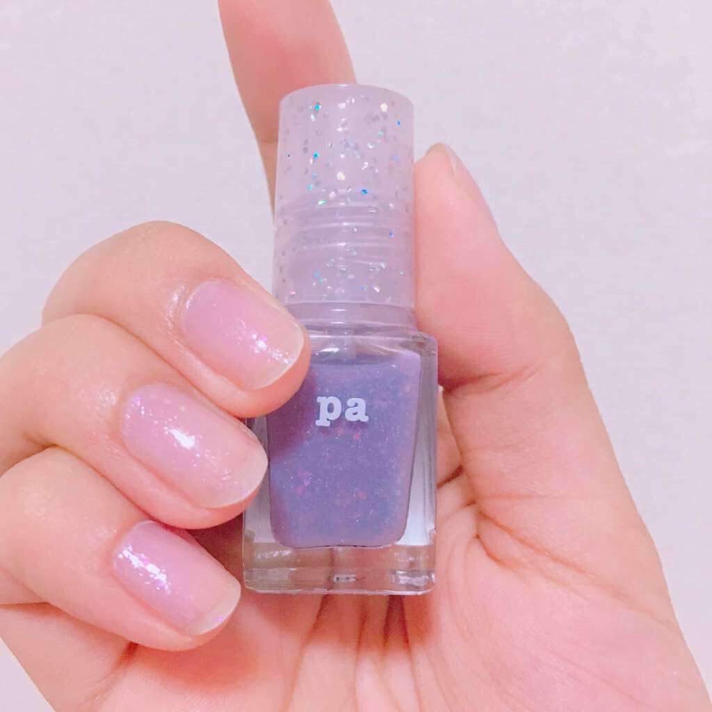 SHIHO on LIPS 「見た目は紫っぽいけど、爪に塗るとほぼ透明!若干の紫が爪に透明感..」(1枚目)