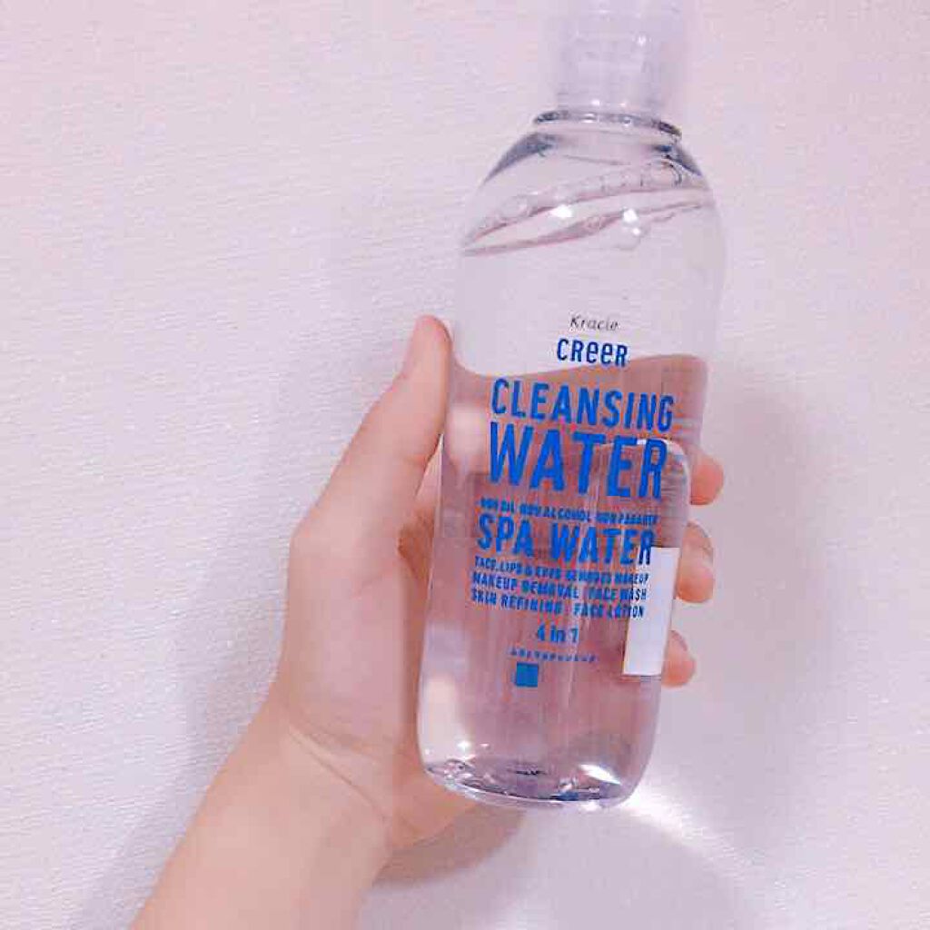 水クレンジング(旧)/CReeR/化粧水を使ったクチコミ（1枚目）