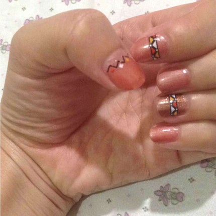 ネイルアートシール/DAISO/ネイルシールを使ったクチコミ(2枚目)