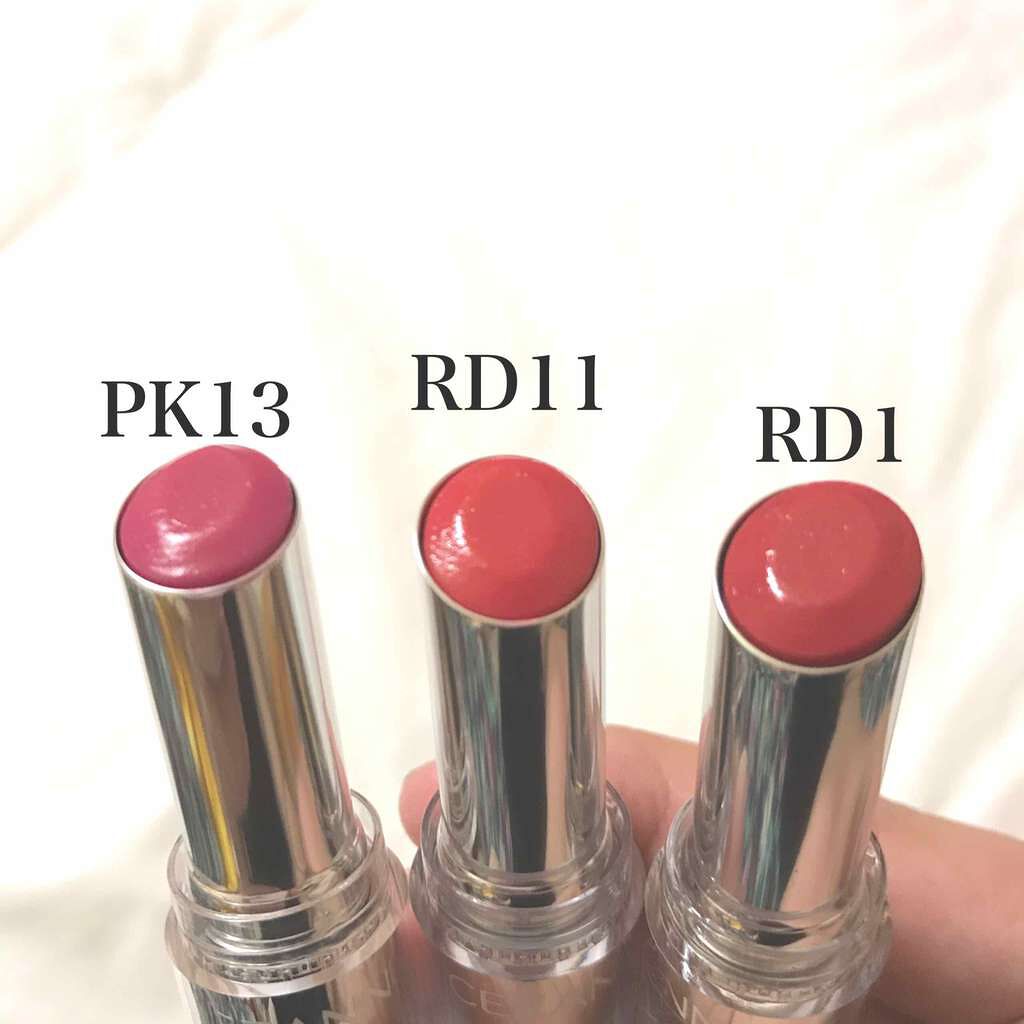 ラスティンググロスリップ/CEZANNE/口紅を使ったクチコミ(2枚目)