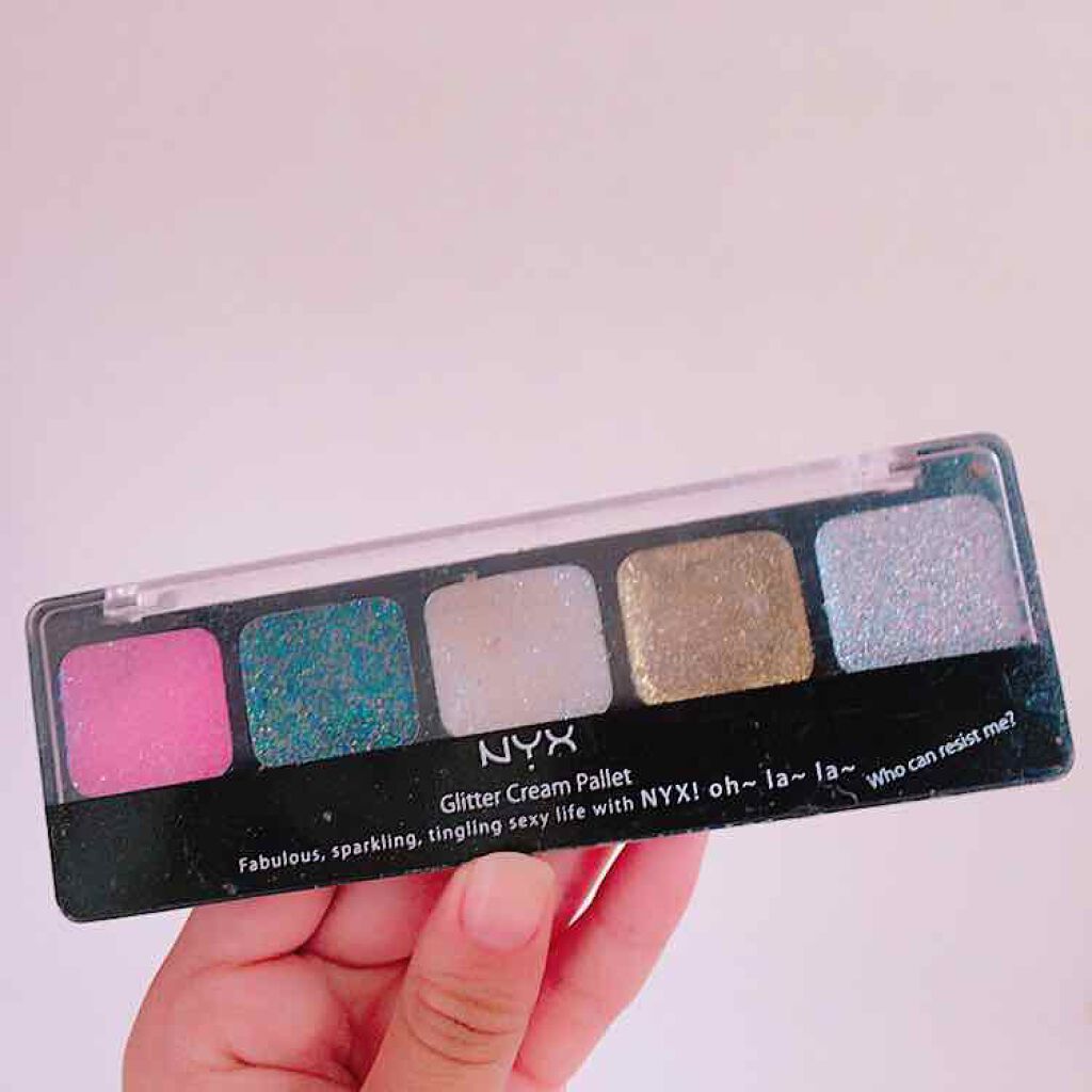 グリッタークリームパレット/NYX Professional Makeup/ジェル・クリームアイシャドウを使ったクチコミ(1枚目)