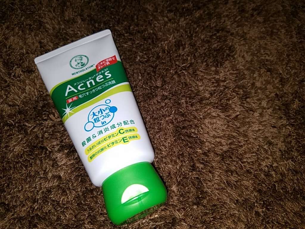 薬用毛穴すっきり粒つぶ洗顔/メンソレータム アクネス/洗顔フォームを使ったクチコミ（1枚目）