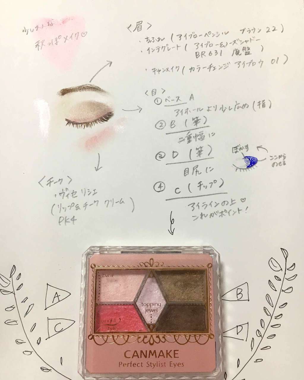 【旧品】パーフェクトスタイリストアイズ/キャンメイク/アイシャドウパレットを使ったクチコミ(1枚目)
