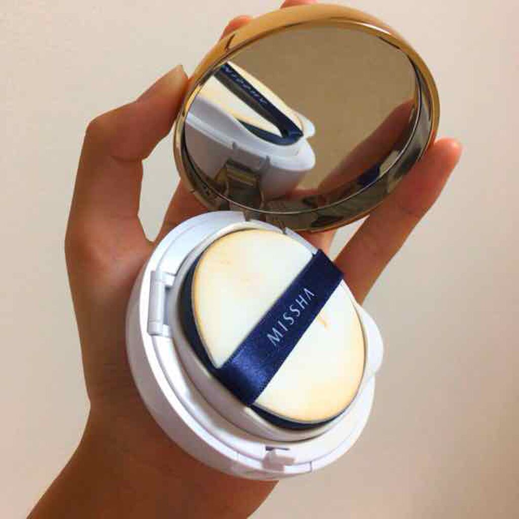 M クッション ファンデーション(モイスチャー)/MISSHA/クッションファンデーションを使ったクチコミ(2枚目)
