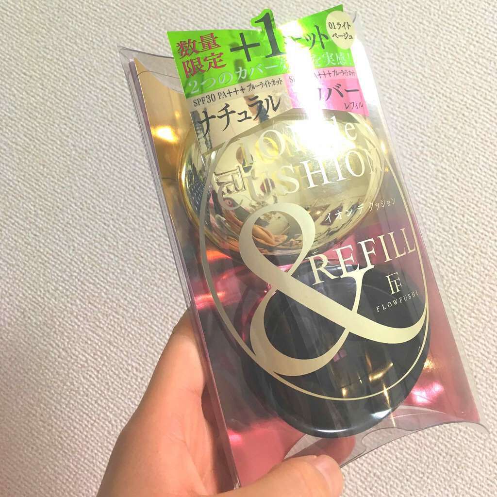 イオン デ クッション/UZU BY FLOWFUSHI/クッションファンデーションを使ったクチコミ(1枚目)