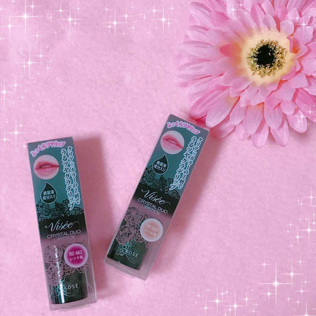 クリスタルデュオ リップスティック/Visée/口紅を使ったクチコミ(1枚目)