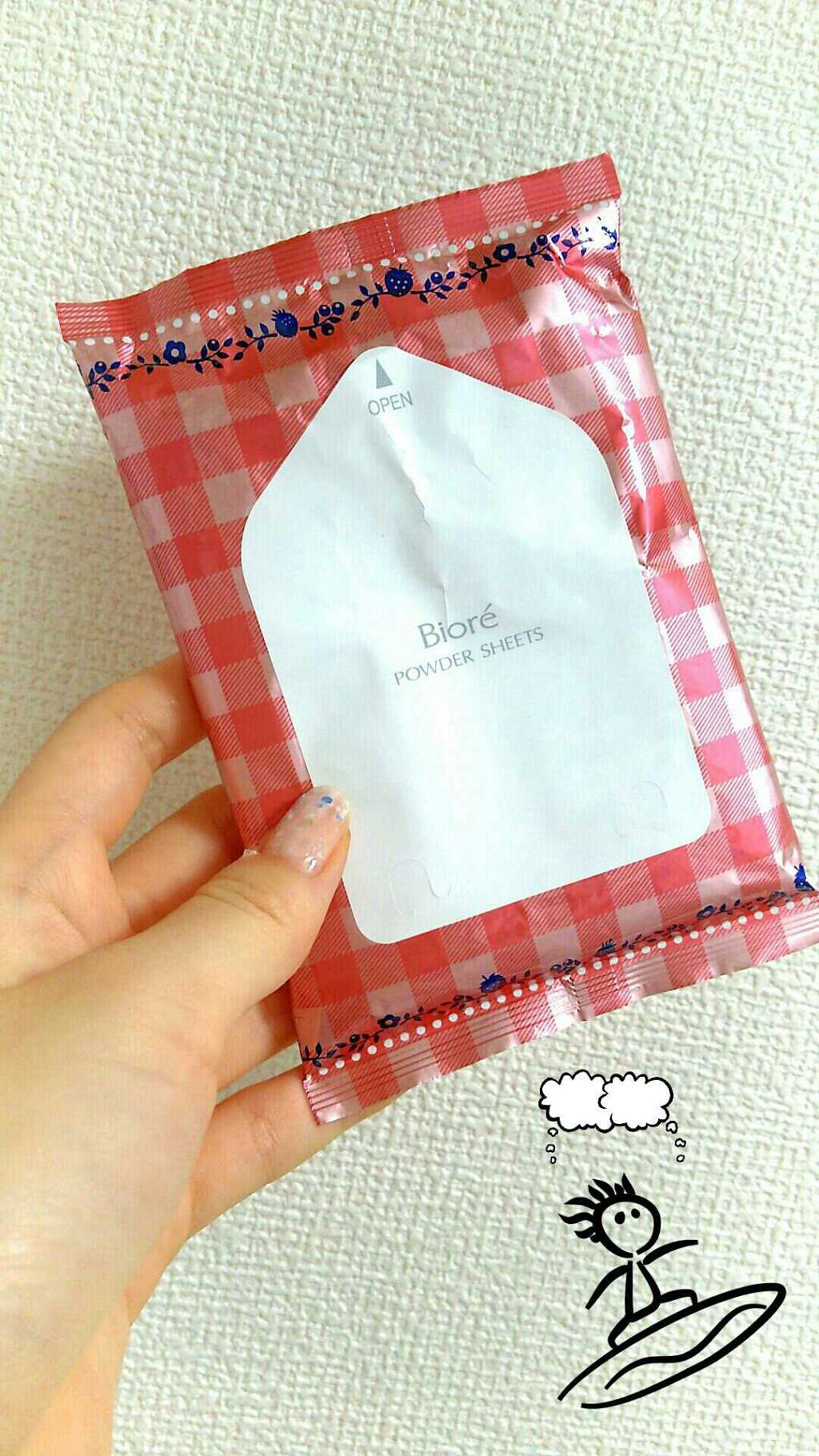 さらさらパウダーシート アロマフレッシュベリーの香り/ビオレ/ボディシートを使ったクチコミ（1枚目）