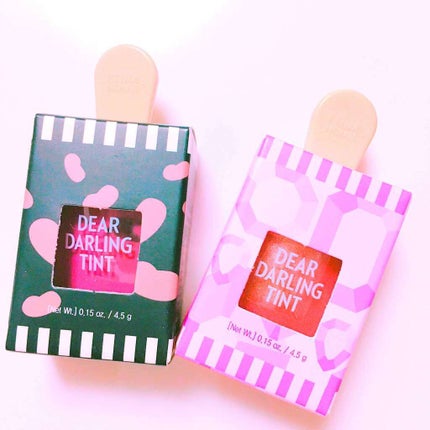 ディアダーリン ウォータージェルティント (アイスティント)/ETUDE/口紅を使ったクチコミ(2枚目)