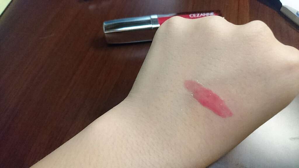 ジェルグロスリップ/CEZANNE/リップグロスを使ったクチコミ（2枚目）