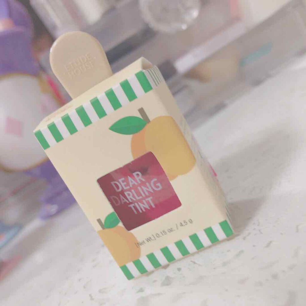 ディアダーリン ウォータージェルティント (アイスティント)/ETUDE/口紅を使ったクチコミ(1枚目)