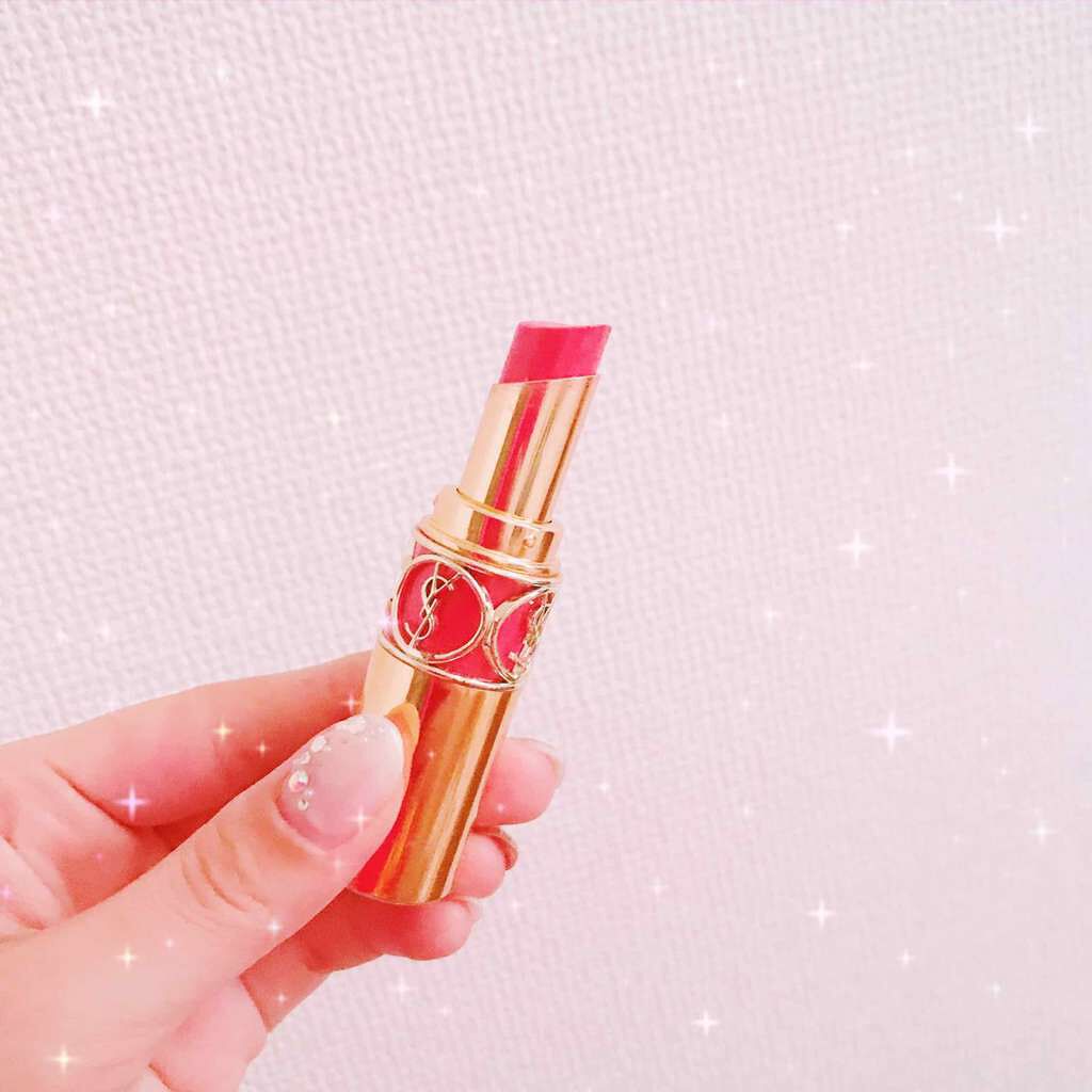 ルージュ ヴォリュプテ シャイン/YVES SAINT LAURENT BEAUTE/口紅を使ったクチコミ(2枚目)