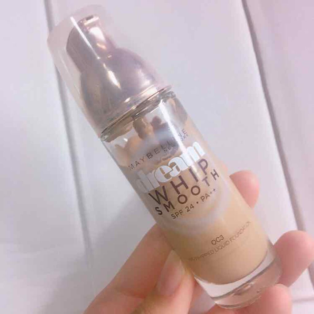 ドリームホイップ スムース リキッド/MAYBELLINE NEW YORK/リキッドファンデーションを使ったクチコミ（1枚目）