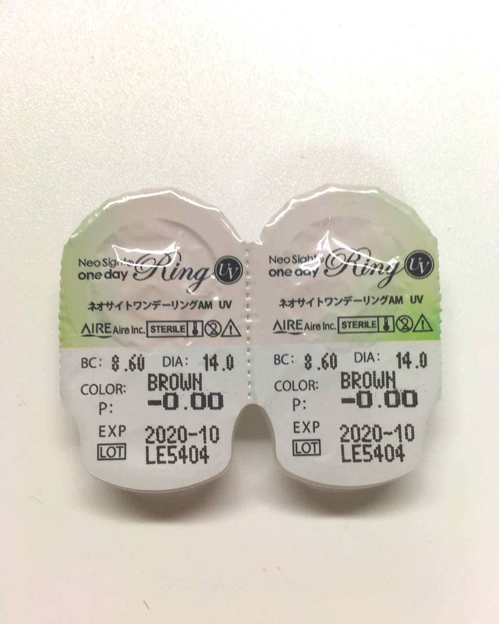 ネオサイトワンデー リングUV/Aire/ワンデー(1DAY)カラコンを使ったクチコミ(1枚目)