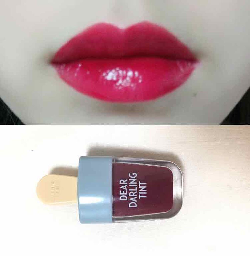 ディアダーリン ウォータージェルティント (アイスティント)/ETUDE/口紅を使ったクチコミ(1枚目)