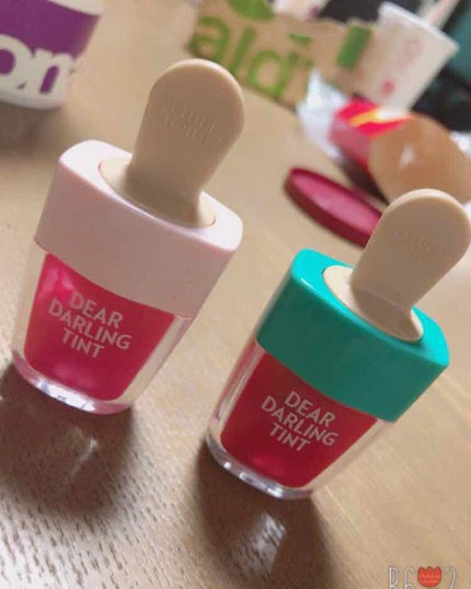 ディアダーリン ウォータージェルティント (アイスティント)/ETUDE/口紅を使ったクチコミ(1枚目)