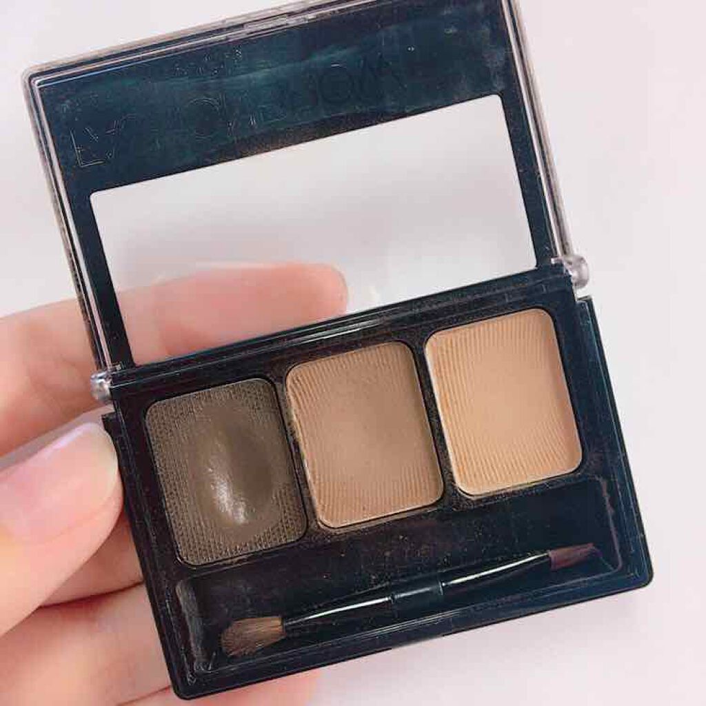 ファッションブロウ パレット BR-3 明るい茶色/MAYBELLINE NEW YORK/パウダーアイブロウを使ったクチコミ（3枚目）