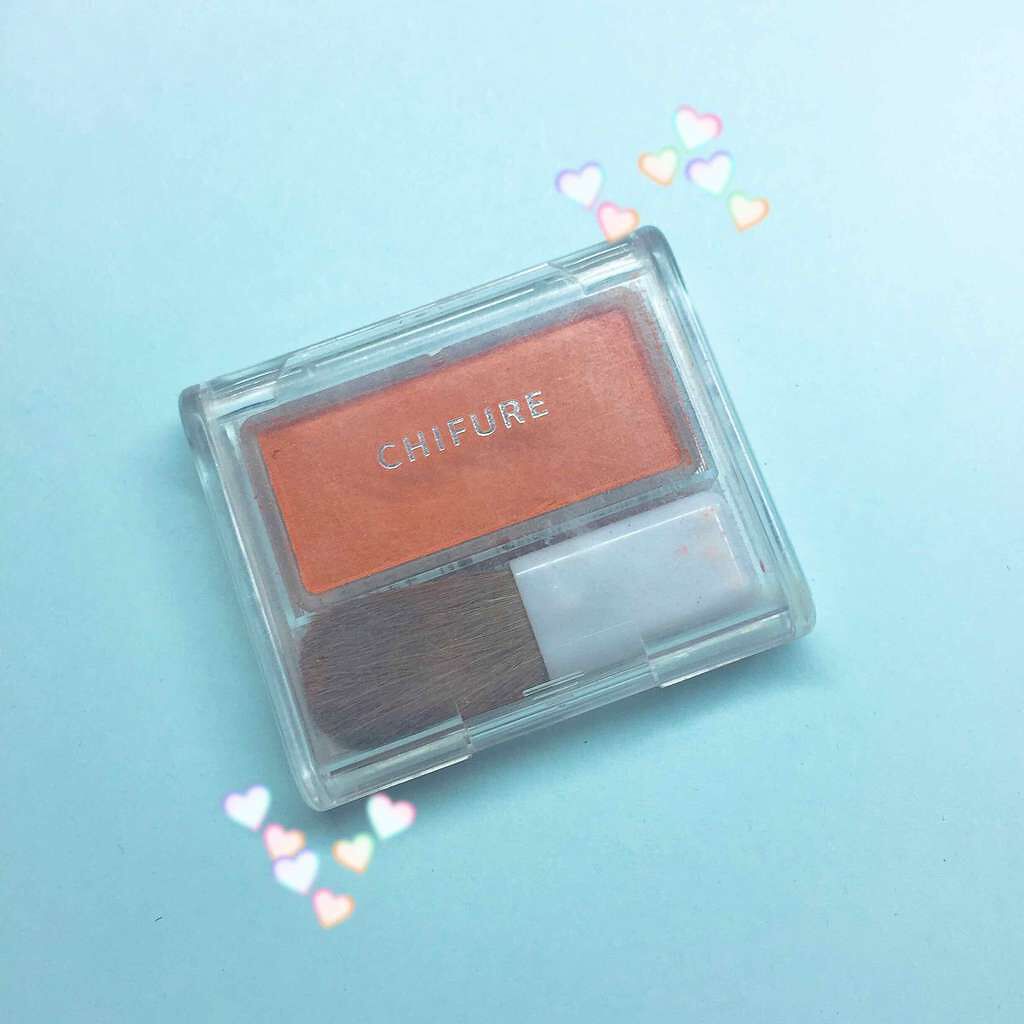 チーク カラー(ブラシ付)/ちふれ/パウダーチークを使ったクチコミ(1枚目)