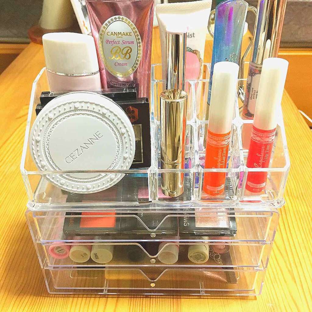 3段式クリアーケース/DAISO/その他化粧小物を使ったクチコミ(3枚目)