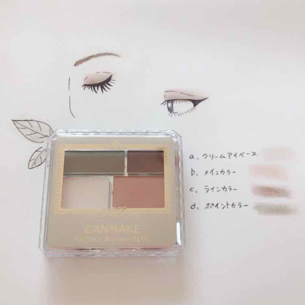 パーフェクトブラウンアイズ/キャンメイク/ジェル・クリームアイシャドウを使ったクチコミ(1枚目)