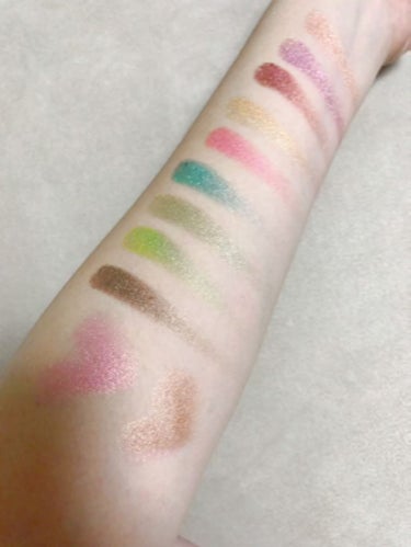 Wild & Alluring  Baked Eyeshadow & Highlighter Palette/bh cosmetics/パウダーアイシャドウを使ったクチコミ（2枚目）