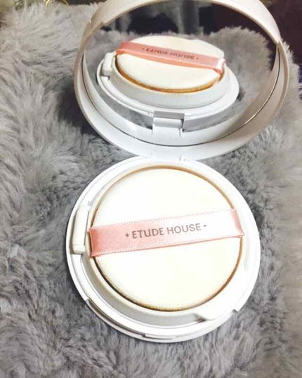 エニークッション オールデイパーフェクト/ETUDE/クッションファンデーションを使ったクチコミ(2枚目)