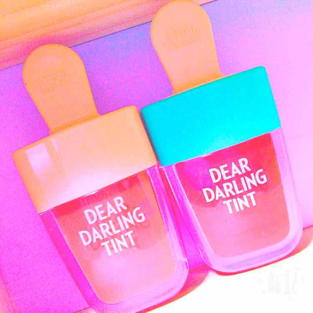 ディアダーリン ウォータージェルティント (アイスティント)/ETUDE/口紅を使ったクチコミ(2枚目)