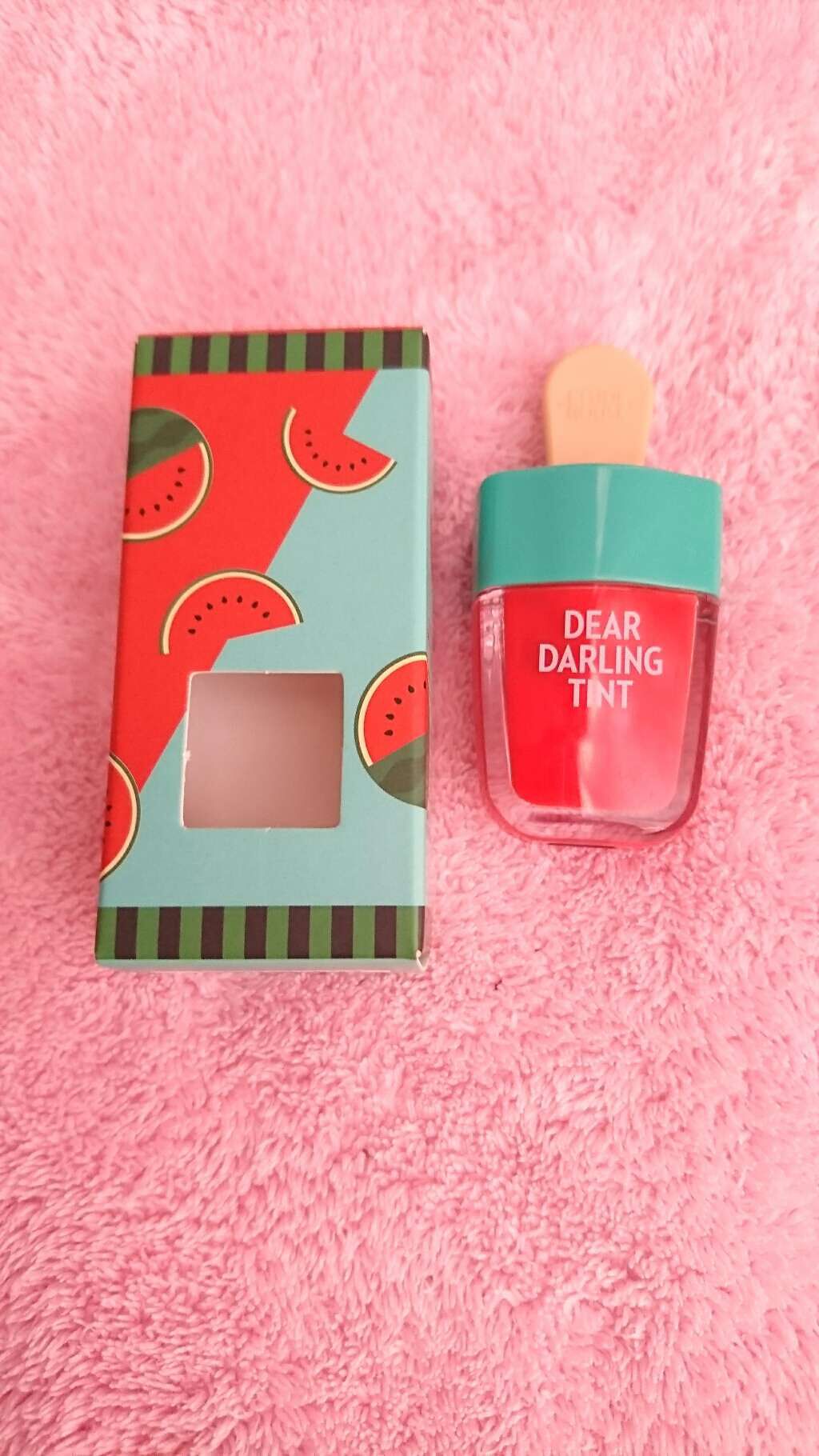 ディアダーリン ウォータージェルティント (アイスティント)/ETUDE/口紅を使ったクチコミ(1枚目)