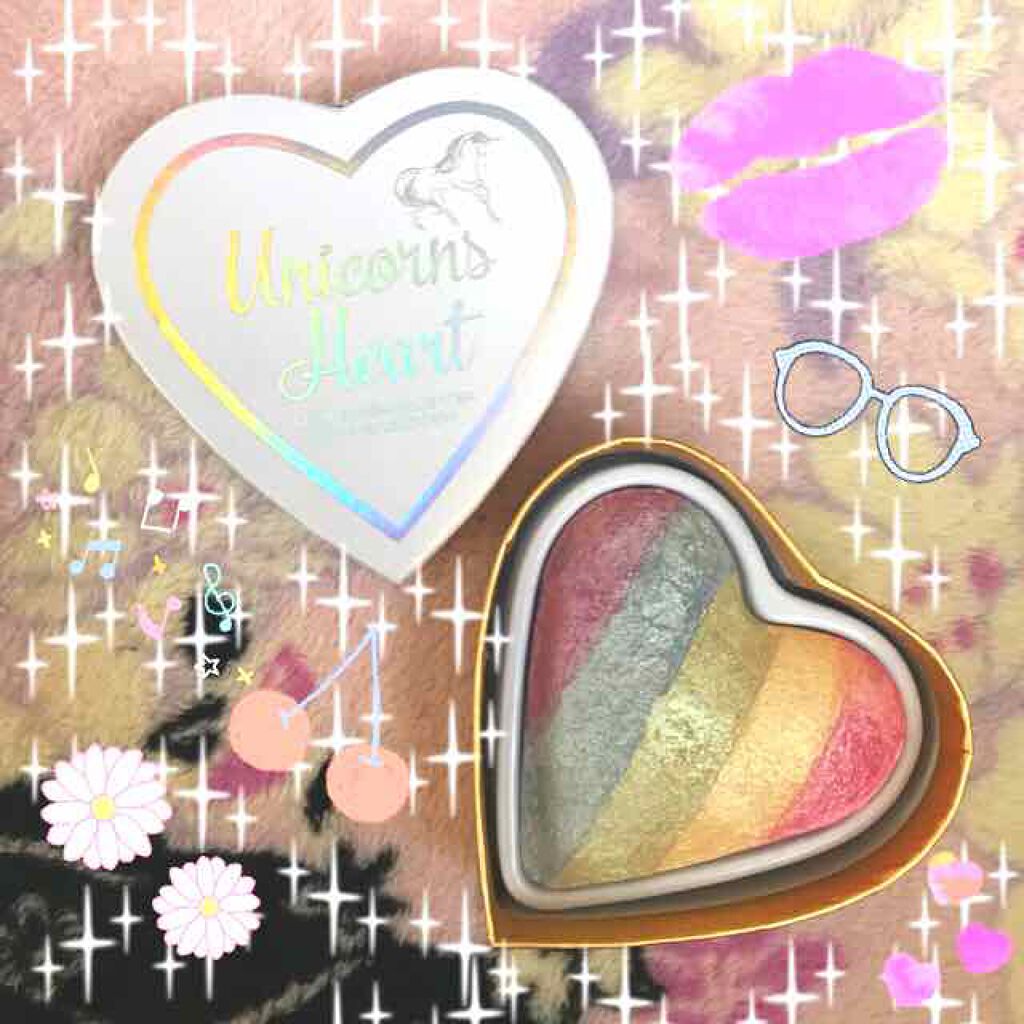 ハートハイライター ユニコーンハート/MAKEUP REVOLUTION/パウダーハイライトを使ったクチコミ(1枚目)