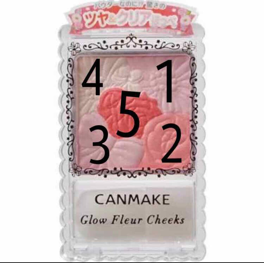 グロウフルールチークス/キャンメイク/パウダーチークを使ったクチコミ(1枚目)