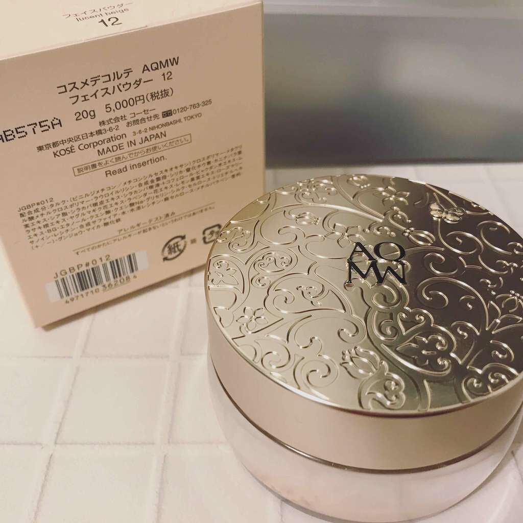 AQ MW フェイスパウダー/DECORTÉ/ルースパウダーを使ったクチコミ(1枚目)