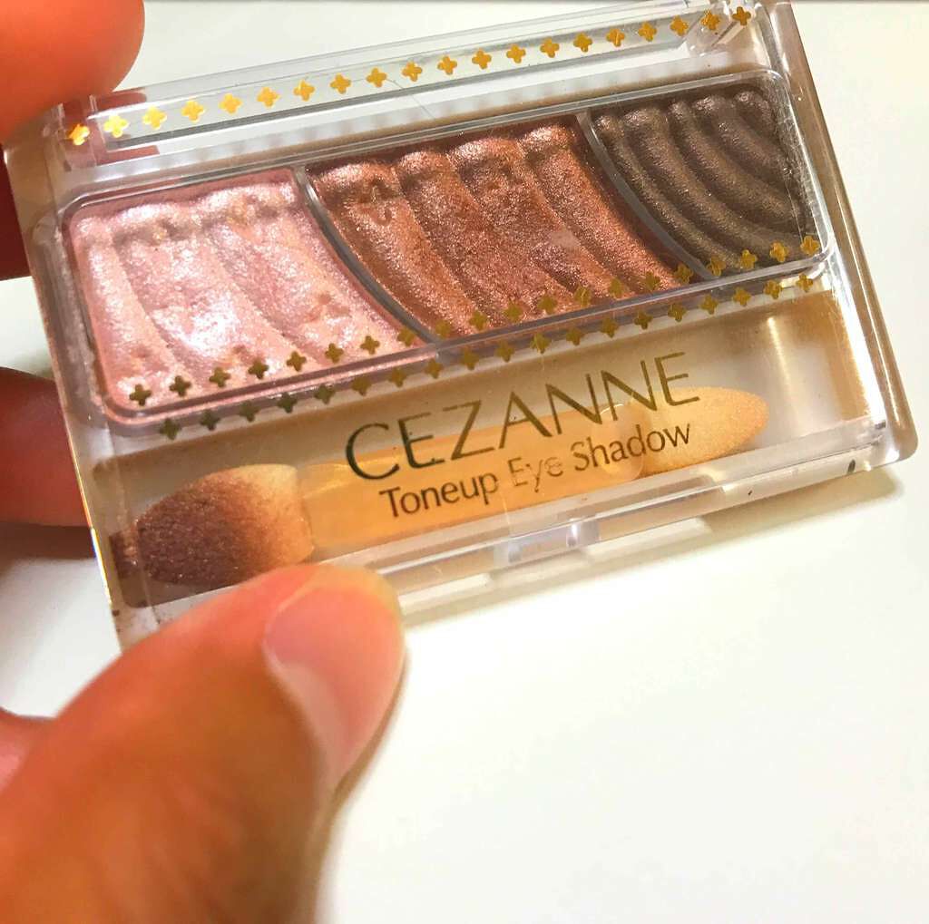 トーンアップアイシャドウ/CEZANNE/アイシャドウパレットを使ったクチコミ(1枚目)