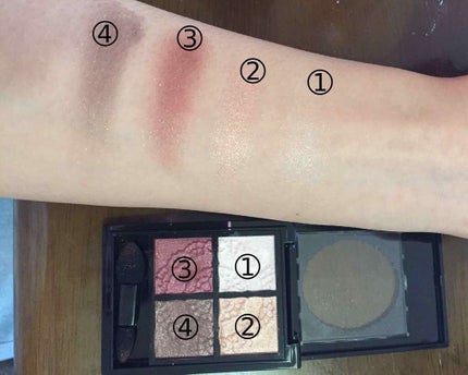 グロッシーリッチ アイズ/Visée/アイシャドウパレットを使ったクチコミ(2枚目)