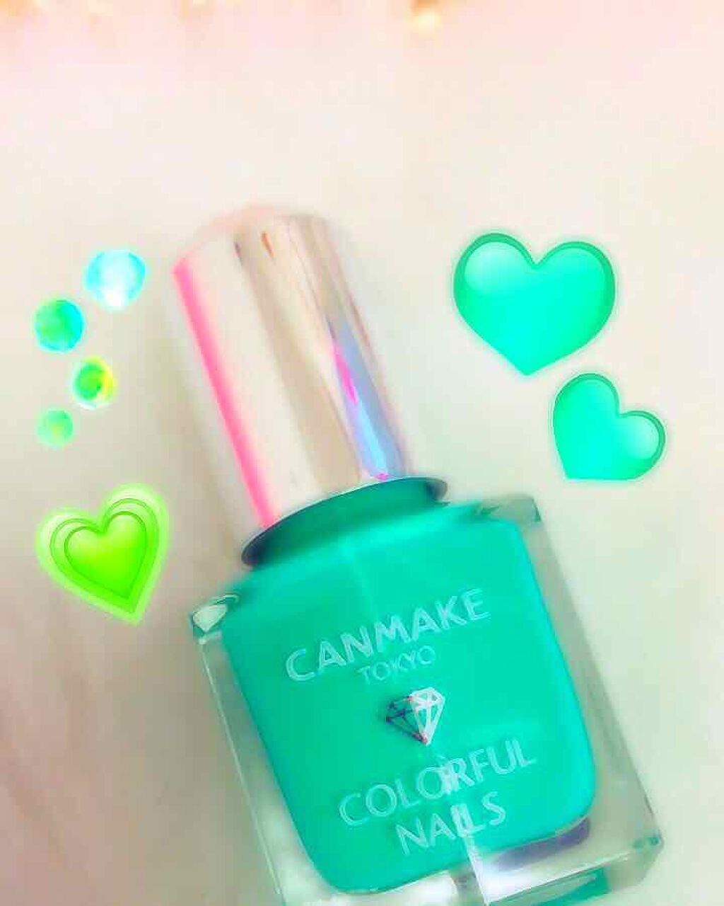 カラフルネイルズ ベースコート/キャンメイク/ネイルトップコートを使ったクチコミ（1枚目）