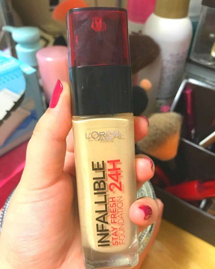 インファリブル ステイフレッシュファンデーション/ロレアル パリ/リキッドファンデーションを使ったクチコミ(1枚目)